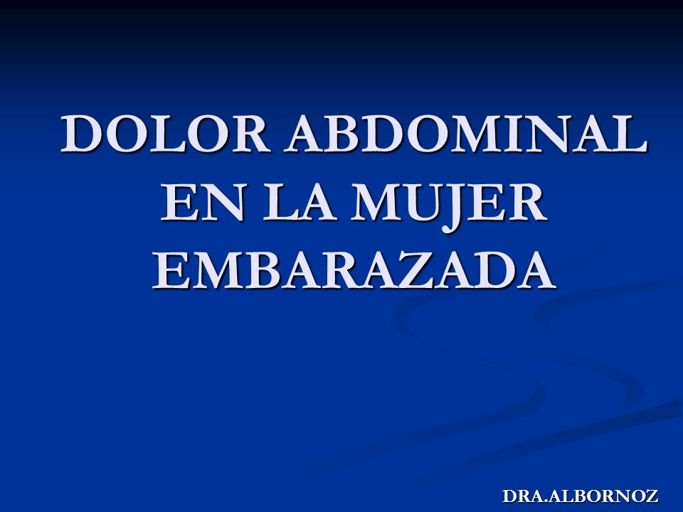 Apendice embarazo dolor